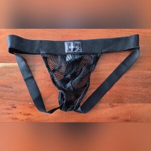 Black Mesh Men's Jockthong
